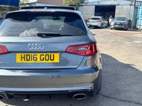 USED 2016 16 AUDI RS3 2.5 TFSI Sportback 5dr Petrol S Tronic quattro Euro 6 (s/s) (Nav) (367 ps) BUILT IN APPLE/ANDROID CARPLAY OEM