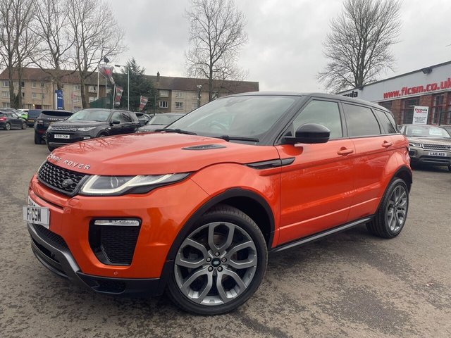 2016 66 LAND ROVER RANGE ROVER EVOQUE 2.0 TD4 HSE Dynamic SUV 5dr Diesel Manual 4WD Euro 6 (s/s) (180 ps) A BEAUTIFUL ADDITION TO OUR HUGE EVOQUE SELECTION+FINISHED IN PREMIUM METALLIC PHOENIX ORANGE PAINT+4 WHEEL DRIVE+JUST 2 FORMER KEEPERS+SERVICE HISTORY+DIESEL+ULEZ COMPLIANT+PRIVACY GLASS+FULL LEATHER INTERIOR+SATELLITE NAVIGATION+PARK ASSIST+CLIMATE CONTROL+20 INCH ALLOY WHEELS+COST NEW &pound;43845 MAKING THIS USED VEHICLE AMAZING VALUE AT OUR LOW PRICE+1 FULL YEARS MOT PRIOR TO COLLECTION+CALL TODAY TO SPEAK WITH OUR EXPERIENCED SALES ADVISORS AND SCHEDULE A VIEWING!!!!!!!!!!!!!!!!!!!!!!!