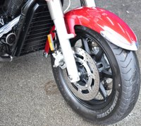 USED 2016 YAMAHA XVS1300 Midnight Star Beautiful Midnight Star in metallic red paint, 4 piece luggage, footboards, heal & toe gear change