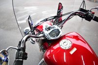USED 2016 YAMAHA XVS1300 Midnight Star Beautiful Midnight Star in metallic red paint, 4 piece luggage, footboards, heal & toe gear change