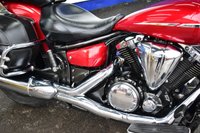 USED 2016 YAMAHA XVS1300 Midnight Star Beautiful Midnight Star in metallic red paint, 4 piece luggage, footboards, heal & toe gear change