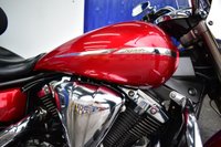 USED 2016 YAMAHA XVS1300 Midnight Star Beautiful Midnight Star in metallic red paint, 4 piece luggage, footboards, heal & toe gear change
