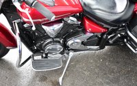 USED 2016 YAMAHA XVS1300 Midnight Star Beautiful Midnight Star in metallic red paint, 4 piece luggage, footboards, heal & toe gear change