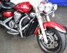 USED 2016 YAMAHA XVS1300 Midnight Star Beautiful Midnight Star in metallic red paint, 4 piece luggage, footboards, heal & toe gear change
