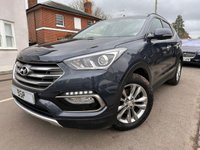 USED 2016 65 HYUNDAI SANTA FE 2.2 CRDi Blue Drive Premium SUV 5dr Diesel Manual 4WD Euro 6 (s/s) (200 ps) REAR CAMERA OCEAN VIEW 18" WHEELS BLUETOOTH CRUISE CONTROL