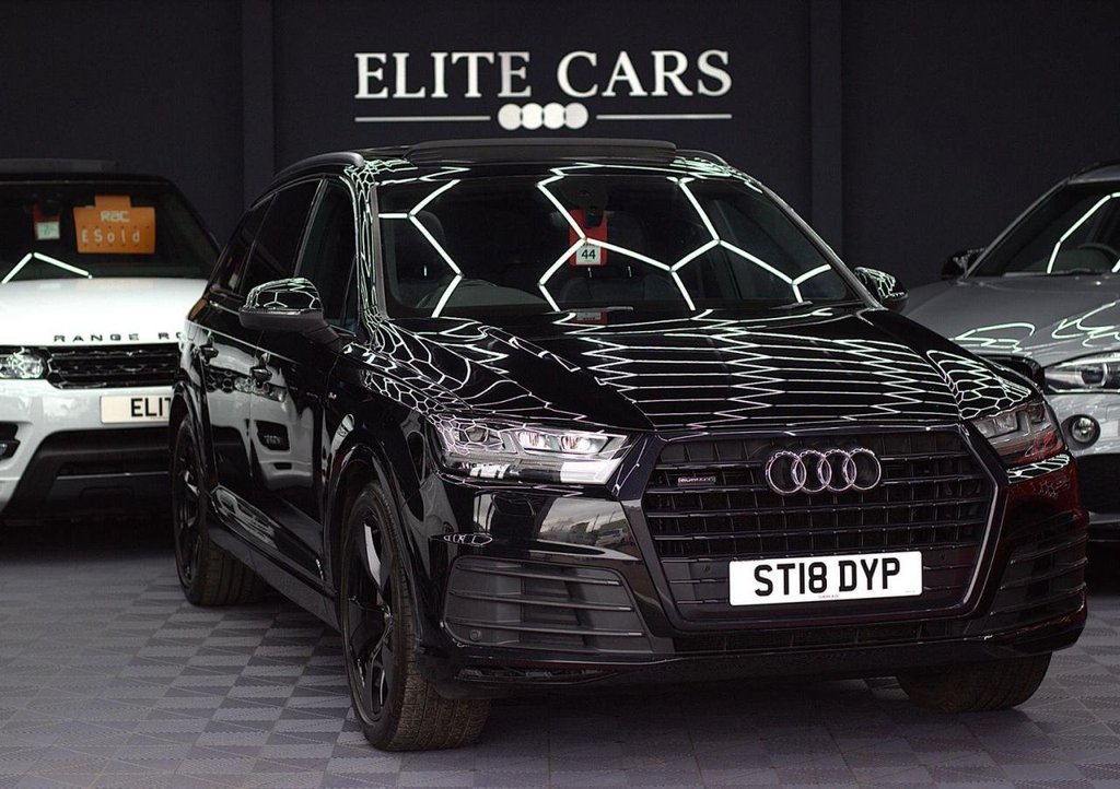 USED 2018 18 AUDI Q7 3.0 TDI V6 Black Edition SUV 5dr Diesel Tiptronic quattro Euro 6 (s/s) (272 ps) 