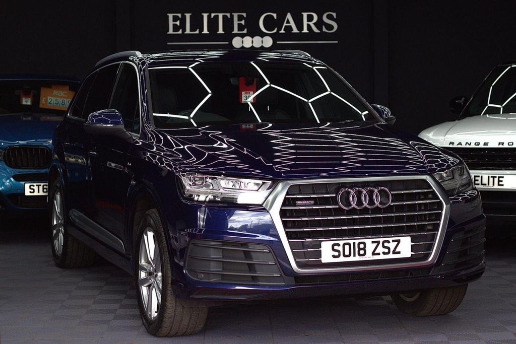 USED 2018 18 AUDI Q7 3.0 TDI V6 S line SUV 5dr Diesel Tiptronic quattro Euro 6 (s/s) (218 ps) 