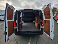 USED 2021 71 MERCEDES-BENZ VITO 2.0 116 CDI Progressive Panel Van Automatic XLWB, 65,000 miles, Euro 6, Cruise, Bluetooth, DAB, Reverse camera. Final price plus VAT @ 20%! This 2021 Mercedes Benz Vito 116 CDI Progressive G Tronic RWD L3 Euro 6 (s/s) 5dr (XLWB) presents an exceptional ownership history, having had only one owner from new and boasting a full service history with its last service completed on 2025 08 04 at 58911 miles. This impressive long wheelbase Vito is powered by a robust 2.0 litre diesel engine delivering a strong 161 bhp, and meets Euro 6 emission standards. For your peace of mind, it comes with a 3 month warranty and a 12 month MOT will be pr