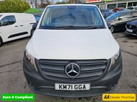 USED 2021 71 MERCEDES-BENZ VITO 2.0 116 CDI Progressive Panel Van Automatic XLWB, 65,000 miles, Euro 6, Cruise, Bluetooth, DAB, Reverse camera. Final price plus VAT @ 20%! This 2021 Mercedes Benz Vito 116 CDI Progressive G Tronic RWD L3 Euro 6 (s/s) 5dr (XLWB) presents an exceptional ownership history, having had only one owner from new and boasting a full service history with its last service completed on 2025 08 04 at 58911 miles. This impressive long wheelbase Vito is powered by a robust 2.0 litre diesel engine delivering a strong 161 bhp, and meets Euro 6 emission standards. For your peace of mind, it comes with a 3 month warranty and a 12 month MOT will be pr