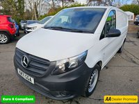 USED 2021 71 MERCEDES-BENZ VITO 2.0 116 CDI Progressive Panel Van Automatic XLWB, 65,000 miles, Euro 6, Cruise, Bluetooth, DAB, Reverse camera. Final price plus VAT @ 20%! This 2021 Mercedes Benz Vito 116 CDI Progressive G Tronic RWD L3 Euro 6 (s/s) 5dr (XLWB) presents an exceptional ownership history, having had only one owner from new and boasting a full service history with its last service completed on 2025 08 04 at 58911 miles. This impressive long wheelbase Vito is powered by a robust 2.0 litre diesel engine delivering a strong 161 bhp, and meets Euro 6 emission standards. For your peace of mind, it comes with a 3 month warranty and a 12 month MOT will be pr