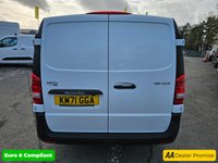 USED 2021 71 MERCEDES-BENZ VITO 2.0 116 CDI Progressive Panel Van Automatic XLWB, 65,000 miles, Euro 6, Cruise, Bluetooth, DAB, Reverse camera. Final price plus VAT @ 20%! This 2021 Mercedes Benz Vito 116 CDI Progressive G Tronic RWD L3 Euro 6 (s/s) 5dr (XLWB) presents an exceptional ownership history, having had only one owner from new and boasting a full service history with its last service completed on 2025 08 04 at 58911 miles. This impressive long wheelbase Vito is powered by a robust 2.0 litre diesel engine delivering a strong 161 bhp, and meets Euro 6 emission standards. For your peace of mind, it comes with a 3 month warranty and a 12 month MOT will be pr