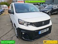 USED 2019 19 PEUGEOT PARTNER 1.6 BlueHDi 1000 Professional SWB van, 42,500 miles, Euro 6, Air Con, Bluetooth, DAB radio, Rear sensors and much more! + VAT @ 20%! Boasting exceptionally low mileage for its age and a single owner from new, this 2019 Peugeot Partner 1.6 BlueHDi 1000 Professional Standard Panel Van SWB Euro 6 (s/s) 5dr represents a superb opportunity.  This Euro 6 compliant diesel van, with its efficient 1.6 litre engine, comes with a full service history, with its last service completed on 2025-02-13 at 39840 miles.  A 12 month MOT will be provided on purchase, and it is covered by a 3 month warranty for your peace of mind.  Inside, you'll