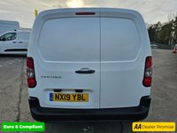 USED 2019 19 PEUGEOT PARTNER 1.6 BlueHDi 1000 Professional SWB van, 42,500 miles, Euro 6, Air Con, Bluetooth, DAB radio, Rear sensors and much more! + VAT @ 20%! Boasting exceptionally low mileage for its age and a single owner from new, this 2019 Peugeot Partner 1.6 BlueHDi 1000 Professional Standard Panel Van SWB Euro 6 (s/s) 5dr represents a superb opportunity.  This Euro 6 compliant diesel van, with its efficient 1.6 litre engine, comes with a full service history, with its last service completed on 2025-02-13 at 39840 miles.  A 12 month MOT will be provided on purchase, and it is covered by a 3 month warranty for your peace of mind.  Inside, you'll