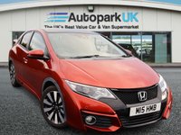 USED 2017 M HONDA CIVIC 1.8 i-VTEC SR Hatchback 5dr Petrol Auto Euro 6 (142 ps) AWARD WINNING DEALERSHIP