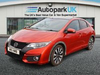 USED 2017 M HONDA CIVIC 1.8 i-VTEC SR Hatchback 5dr Petrol Auto Euro 6 (142 ps) AWARD WINNING DEALERSHIP