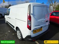 USED 2024 24 FORD TRANSIT CONNECT 1.5 230 EcoBlue Trend panel van, 18,100 miles, Euro 6 diesel, Manual, Air Con, Bluetooth, DAB radio. Final price plus VAT @ 20%! This 2024 Ford Transit Connect presents an exceptional ownership proposition with its remarkably low mileage of just 18,100 miles, a testament to its careful use by its single owner. This 1.5 230 EcoBlue Trend L2 Euro 6 (s/s) 5dr model, a 230 Trend variant with Trend trim, is powered by an efficient 1.5L Diesel Engine and meets Euro 6 emission standards. It comes with a 3 month warranty and a 12 month MOT provided on purchase, alongside a full service history, ensuring peace of mind. Notable fea