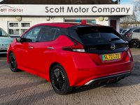 USED 2022 72 NISSAN LEAF 39kWh Tekna Hatchback 5dr Electric Auto (150 ps) Navi, 360* cameras, Heated leather trim and steering wheel