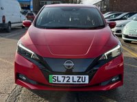 USED 2022 72 NISSAN LEAF 39kWh Tekna Hatchback 5dr Electric Auto (150 ps) Navi, 360* cameras, Heated leather trim and steering wheel