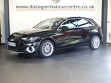 USED 2022 72 AUDI A3 2.0 TDI 35 Sport Sportback 5dr Diesel S Tronic Euro 6 (s/s) (150 ps) FULL AUDI MAIN DEALER SERVICE HISTORY + VIRTUAL COCKPIT DIGITAL DASH DISPLAY + SATELLITE NAVIGATION + APPLE CARPLAY / ANDROID AUTO + REAR VIEW CAMERA + BLUETOOTH CONNECTIVITY INCLUDING MEDIA STREAMING + AUTOMATIC HEADLIGHTS + DAB DIGITAL RADIO + DUAL ZONE CLIMATE CONTROL + AIR CONDITIONING + LANE ASSIST + LEATHER MULTIFUNCTIONAL LEATHER STEERING WHEEL WITH PADDLE SHIFT GEAR SELECT + VOICE COMMAND + KEYLESS START + PRIVACY GLASS + IN CAR ENTERTAINMENT WITH TOUCH SCREEN MEDIA DISPLAY