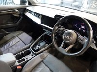 USED 2022 72 AUDI A3 2.0 TDI 35 Sport Sportback 5dr Diesel S Tronic Euro 6 (s/s) (150 ps) FULL AUDI MAIN DEALER SERVICE HISTORY + VIRTUAL COCKPIT DIGITAL DASH DISPLAY + SATELLITE NAVIGATION + APPLE CARPLAY / ANDROID AUTO + REAR VIEW CAMERA + BLUETOOTH CONNECTIVITY INCLUDING MEDIA STREAMING + AUTOMATIC HEADLIGHTS + DAB DIGITAL RADIO + DUAL ZONE CLIMATE CONTROL + AIR CONDITIONING + LANE ASSIST + LEATHER MULTIFUNCTIONAL LEATHER STEERING WHEEL WITH PADDLE SHIFT GEAR SELECT + VOICE COMMAND + KEYLESS START + PRIVACY GLASS + IN CAR ENTERTAINMENT WITH TOUCH SCREEN MEDIA DISPLAY