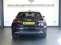 USED 2022 72 AUDI A3 2.0 TDI 35 Sport Sportback 5dr Diesel S Tronic Euro 6 (s/s) (150 ps) FULL AUDI MAIN DEALER SERVICE HISTORY + VIRTUAL COCKPIT DIGITAL DASH DISPLAY + SATELLITE NAVIGATION + APPLE CARPLAY / ANDROID AUTO + REAR VIEW CAMERA + BLUETOOTH CONNECTIVITY INCLUDING MEDIA STREAMING + AUTOMATIC HEADLIGHTS + DAB DIGITAL RADIO + DUAL ZONE CLIMATE CONTROL + AIR CONDITIONING + LANE ASSIST + LEATHER MULTIFUNCTIONAL LEATHER STEERING WHEEL WITH PADDLE SHIFT GEAR SELECT + VOICE COMMAND + KEYLESS START + PRIVACY GLASS + IN CAR ENTERTAINMENT WITH TOUCH SCREEN MEDIA DISPLAY