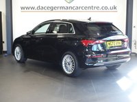 USED 2022 72 AUDI A3 2.0 TDI 35 Sport Sportback 5dr Diesel S Tronic Euro 6 (s/s) (150 ps) FULL AUDI MAIN DEALER SERVICE HISTORY + VIRTUAL COCKPIT DIGITAL DASH DISPLAY + SATELLITE NAVIGATION + APPLE CARPLAY / ANDROID AUTO + REAR VIEW CAMERA + BLUETOOTH CONNECTIVITY INCLUDING MEDIA STREAMING + AUTOMATIC HEADLIGHTS + DAB DIGITAL RADIO + DUAL ZONE CLIMATE CONTROL + AIR CONDITIONING + LANE ASSIST + LEATHER MULTIFUNCTIONAL LEATHER STEERING WHEEL WITH PADDLE SHIFT GEAR SELECT + VOICE COMMAND + KEYLESS START + PRIVACY GLASS + IN CAR ENTERTAINMENT WITH TOUCH SCREEN MEDIA DISPLAY