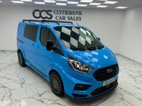 USED 2021 21 FORD TRANSIT CUSTOM 2.0 320 EcoBlue Limited Crew Van Double Cab 5dr Diesel Auto L1 H1 Euro 6 (s/s) (185 ps) Finished In Fords Chrome Blue, This Transit Custom Comes With 2 Keys, Reversing Camera, MSRT Embossed Leather Stitching, Original MSRT Case Including Skip Hat, Paint Touch Up, Tailgate, Half Leather Seats, Heated Seats, MSRT Styling Flat Bottomed Steering Wheel, 12 Months MT 3 Months Warranty. Finance And Extended Warranty Available.
