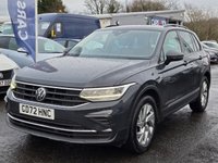USED 2023 72 VOLKSWAGEN TIGUAN 1.5 TSI Life SUV 5dr Petrol DSG Euro 6 (s/s) (150 ps) THIS CAR COMES WITH 6 MONTHS WARRANTY , BREAKDOWN COVER & RECOVERY++  NAVIGATION SYSTEM + BLUETOOTH + DAB RADIO + USB CONNECTION +  REAR PARKING SENSORS + CRUISE CONTROL + CLIMATE CONTROL + PRIVACY GLASS + 18 INCH ALLOY WHEELS + SPACE WHEEL + SERVICE HISTORY AVAILABLE ALL OUR CARS COMES WITH MINIMUM 6 MONTHS MOT + AUTO START STOP ELECTRIC PARKING BRAKE HILL HOLD ASSIST TRACTION CONTROL DAY TIME RUNNING LIGHTS
