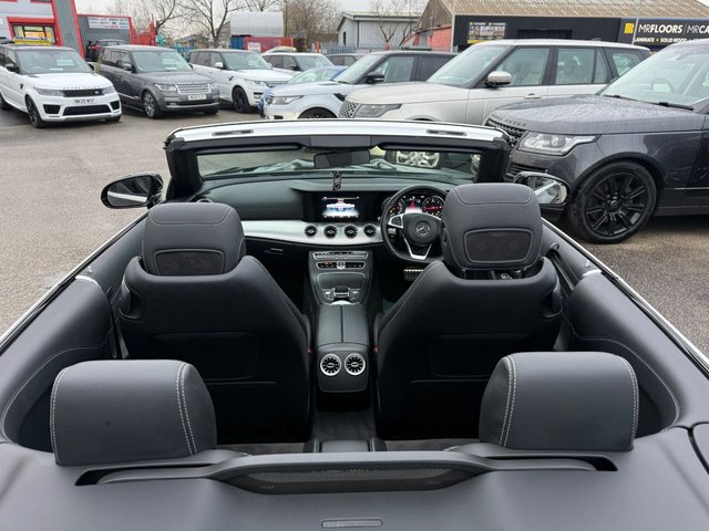 2018 MERCEDES-BENZ E-CLASS 2.0 E220d AMG Line Cabriolet 2dr Diesel G-Tronic+ Euro 6 (s/s) (194 ps)-2 FORMER KEEPERS-FINISHED IN OBSIDIAN BLACK WITH BLACK HALF LEATHER AND RUBY RED SOFT TOP-REVERSE CAMERA-ACTIVE PARK ASSIST-HEATED SEATS-AIR SCARF-BLUETOOTH-CRUISE CONTROL-PARKING SENSORS-DAB RADIO-ELECTRIC FOLDING MIRRORS-19" AMG DOUBLE SPOKE ALLOYS-DUAL ZONE CLIMATE CONTROL - Photo 7