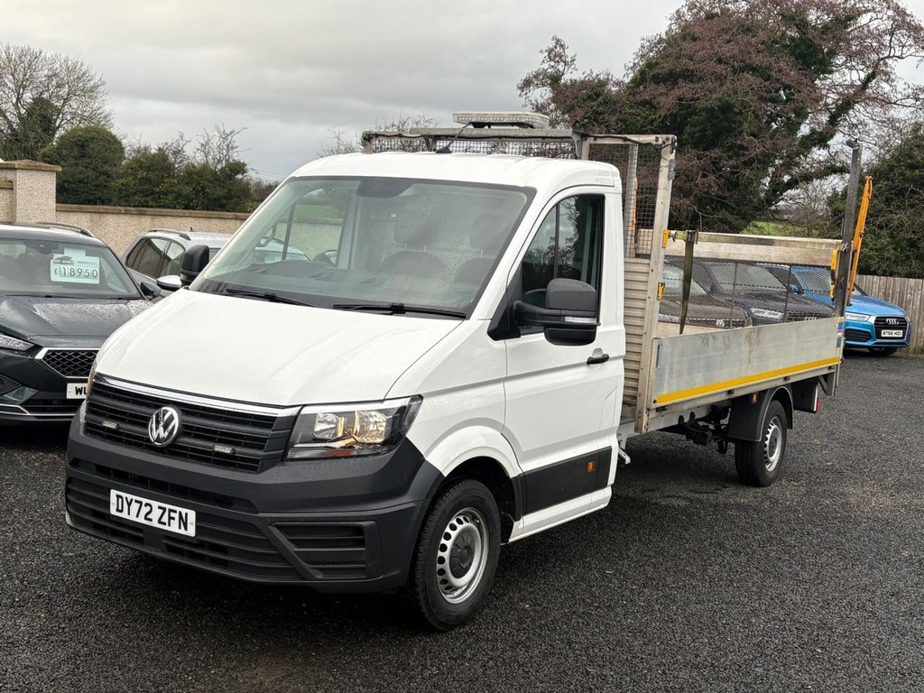USED 2022 72 VOLKSWAGEN CRAFTER 2.0 TDI CR35 Startline Flat Frame Chassis Cab 2dr Diesel Manual FWD LWB Euro 6 (s/s) (Flat Frame) (140 ps) 2 Keys - 1 Owner!