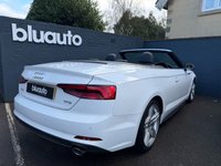 USED 2017 17 AUDI A5 CABRIOLET 2.0 TFSI S line Convertible 2dr Petrol Manual Euro 6 (s/s) (190 ps) Climate control A/C, Part Leather S Line Interior, Heated Seats, Electric Seats,  Apple Car Play, Sat Nav, Cruise Control, Bluetooth, Voice Control, USB Input, Auto Wipers, Dynamic Drive modes, Heated Wingmirrors, DAB radio, LED Daytime Running Lights, Front and Rear Parking Sensors, Auto Headlights, 19 Inch Alloy Wheels.