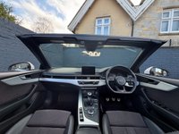 USED 2017 17 AUDI A5 CABRIOLET 2.0 TFSI S line Convertible 2dr Petrol Manual Euro 6 (s/s) (190 ps) Climate control A/C, Part Leather S Line Interior, Heated Seats, Electric Seats,  Apple Car Play, Sat Nav, Cruise Control, Bluetooth, Voice Control, USB Input, Auto Wipers, Dynamic Drive modes, Heated Wingmirrors, DAB radio, LED Daytime Running Lights, Front and Rear Parking Sensors, Auto Headlights, 19 Inch Alloy Wheels.
