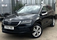 USED 2018 18 SKODA KAROQ 1.6 TDI SE L SUV 5dr Diesel Manual Euro 6 (s/s) (115 ps) - APPLE CAR PLAY - SAT NAV - HEATED FRONT SEATS - REVERSE CAMERA - P/SENSORS - BLUETOOTH - CRUISE - 2 OWNERS
