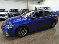 USED 2018 18 LEXUS CT 1.8 200h F Sport Hatchback 5dr Petrol Hybrid CVT Euro 6 (s/s) (136 ps) SAT NAV PART LEATHER INTERIOR HEATD SEATS REAR VIEW CAMERA CRUISE CONTROL PARKING SENSORS FULL LEXUS SERVICE LEXUS WARRANTY TILL JUNE 2028
