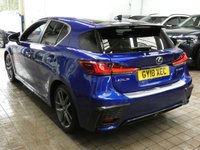 USED 2018 18 LEXUS CT 1.8 200h F Sport Hatchback 5dr Petrol Hybrid CVT Euro 6 (s/s) (136 ps) SAT NAV PART LEATHER INTERIOR HEATD SEATS REAR VIEW CAMERA CRUISE CONTROL PARKING SENSORS FULL LEXUS SERVICE LEXUS WARRANTY TILL JUNE 2028