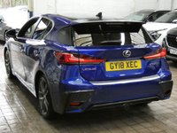 USED 2018 18 LEXUS CT 1.8 200h F Sport Hatchback 5dr Petrol Hybrid CVT Euro 6 (s/s) (136 ps) SAT NAV PART LEATHER INTERIOR HEATD SEATS REAR VIEW CAMERA CRUISE CONTROL PARKING SENSORS FULL LEXUS SERVICE LEXUS WARRANTY TILL JUNE 2028