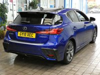 USED 2018 18 LEXUS CT 1.8 200h F Sport Hatchback 5dr Petrol Hybrid CVT Euro 6 (s/s) (136 ps) SAT NAV PART LEATHER INTERIOR HEATD SEATS REAR VIEW CAMERA CRUISE CONTROL PARKING SENSORS FULL LEXUS SERVICE LEXUS WARRANTY TILL JUNE 2028
