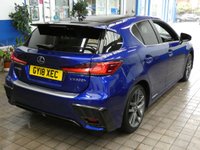 USED 2018 18 LEXUS CT 1.8 200h F Sport Hatchback 5dr Petrol Hybrid CVT Euro 6 (s/s) (136 ps) SAT NAV PART LEATHER INTERIOR HEATD SEATS REAR VIEW CAMERA CRUISE CONTROL PARKING SENSORS FULL LEXUS SERVICE LEXUS WARRANTY TILL JUNE 2028