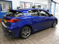USED 2018 18 LEXUS CT 1.8 200h F Sport Hatchback 5dr Petrol Hybrid CVT Euro 6 (s/s) (136 ps) SAT NAV PART LEATHER INTERIOR HEATD SEATS REAR VIEW CAMERA CRUISE CONTROL PARKING SENSORS FULL LEXUS SERVICE LEXUS WARRANTY TILL JUNE 2028