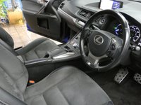 USED 2018 18 LEXUS CT 1.8 200h F Sport Hatchback 5dr Petrol Hybrid CVT Euro 6 (s/s) (136 ps) SAT NAV PART LEATHER INTERIOR HEATD SEATS REAR VIEW CAMERA CRUISE CONTROL PARKING SENSORS FULL LEXUS SERVICE LEXUS WARRANTY TILL JUNE 2028