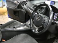 USED 2018 18 LEXUS CT 1.8 200h F Sport Hatchback 5dr Petrol Hybrid CVT Euro 6 (s/s) (136 ps) SAT NAV PART LEATHER INTERIOR HEATD SEATS REAR VIEW CAMERA CRUISE CONTROL PARKING SENSORS FULL LEXUS SERVICE LEXUS WARRANTY TILL JUNE 2028