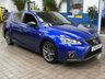 USED 2018 18 LEXUS CT 1.8 200h F Sport Hatchback 5dr Petrol Hybrid CVT Euro 6 (s/s) (136 ps) SAT NAV PART LEATHER INTERIOR HEATD SEATS REAR VIEW CAMERA CRUISE CONTROL PARKING SENSORS FULL LEXUS SERVICE LEXUS WARRANTY TILL JUNE 2028