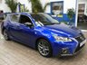 USED 2018 18 LEXUS CT 1.8 200h F Sport Hatchback 5dr Petrol Hybrid CVT Euro 6 (s/s) (136 ps) SAT NAV PART LEATHER INTERIOR HEATD SEATS REAR VIEW CAMERA CRUISE CONTROL PARKING SENSORS FULL LEXUS SERVICE LEXUS WARRANTY TILL JUNE 2028