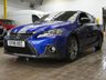 USED 2018 18 LEXUS CT 1.8 200h F Sport Hatchback 5dr Petrol Hybrid CVT Euro 6 (s/s) (136 ps) SAT NAV PART LEATHER INTERIOR HEATD SEATS REAR VIEW CAMERA CRUISE CONTROL PARKING SENSORS FULL LEXUS SERVICE LEXUS WARRANTY TILL JUNE 2028