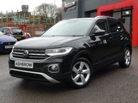 USED 2022 72 VOLKSWAGEN T-CROSS 1.0 TSI SEL 5d 110 S/S 1 OWNER, FULL VW SERVICE HISTORY, SAT NAV, APP-CONNECT FOR APPLE WIRELESS APPLE CARPLAY/ANDROID AUTO, DIGITAL COCKPIT, FRONT & REAR PARKING SENSORS WITH DISPLAY, LANE ASSIST, ADAPTIVE CRUISE CONTROL & SPEED LIMITER, REAR TRAFFIC ALERT, BLIND SPOT MONITOR, UPGRADE LIGHT & SIGHT PACK, DAB RADIO, BLUETOOTH PHONE & MUSIC, LED DAYTIME RUNNING LIGHTS, MANUAL 6 SPEED, 17 INCH ALLOYS, PRIVACY GLASS, LEATHER FLAT BOTTOM MFSW, FRONT ARM REST, CLIMATE CONTROL, 4x USB C PORTS, PART LEATHER INTERIOR, ISO FIX