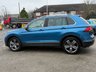 USED 2018 68 VOLKSWAGEN TIGUAN 2.0 TDI SEL SUV 5dr Diesel DSG Euro 6 (s/s) (150 ps) Finished in CARIBBEAN BLUE METALLIC with HEATED ALCANTARA TRIM. This high spec Tiguan has a more sophisticated look to add to its high quality interior. In short this Tiguan is spacious, comfortable and great to drive. Features include, Virtual Dash, Heated Alcantara, Nav, DAB, 19" ALLOYS, Apple Play, Cruise, Park Sensors and much more. Dealer serviced at 7254 miles, 10689 miles, 14592 miles, 18706 miles, 24236 miles, 30199 miles and at 36539 miles on 26/11/2025.