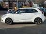 USED 2023 72 MG MG3 1.5 VTi-TECH Exclusive Nav Hatchback 5dr Petrol Manual Euro 6 (s/s) (106 ps) Finished in ARCTIC WHITE with Part Ebony LEATHER Trim. The MG 3 is presented as a good value-for-money hatch. It prioritises price and passenger comfort which is why it is one of the UKs best selling cars. This low mileage example has features which include, Sat Nav, Apple Play, DAB, Part leather trim, Rear View Camera, 2 Keys, 16" Alloys, Cruise Control, Park Sensors and much more. Comes to you just serviced and 12 Months MOT.