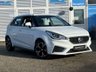 USED 2023 72 MG MG3 1.5 VTi-TECH Exclusive Nav Hatchback 5dr Petrol Manual Euro 6 (s/s) (106 ps) Finished in ARCTIC WHITE with Part Ebony LEATHER Trim. The MG 3 is presented as a good value-for-money hatch. It prioritises price and passenger comfort which is why it is one of the UKs best selling cars. This low mileage example has features which include, Sat Nav, Apple Play, DAB, Part leather trim, Rear View Camera, 2 Keys, 16" Alloys, Cruise Control, Park Sensors and much more. Comes to you just serviced and 12 Months MOT.