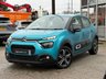 USED 2022 72 CITROEN C3 1.2 PureTech Sense Hatchback 5dr Petrol Manual Euro 6 (s/s) (83 ps) Finished in SPRING BLUE METALIC and Cloth Trim. This C3 comes with an impressive list of standard features. This C3 is quite the package for those looking for a car that's great value for money and slightly quirky in looks. Features include Apple Play Sat Nav, Cruise Control, DAB Radio, B/Tooth, Alloys, Power folding mirrors and much more. Dealer serviced at 4788 miles, 11444 miles and at 17167 miles on 10/10/2025.