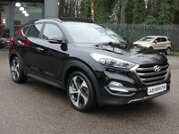 USED 2016 16 HYUNDAI TUCSON 1.6 T-GDi Premium SE 5d 4WD 177 S/S  PAN ROOF, SAT NAV, REAR CAMERA, FULL LEATHER, HEATED FRONT & REAR SEATS, VENTILATED FRONT SEATS, HEATED STEERING WHEEL, ELECTRIC TAILGATE, TOW BAR, ELECTRIC FRONT SEATS, FRONT & REAR PARKING SENSORS, BLIND SPOT MONITOR, LANE KEEP ASSIST, DAB RADIO, BLUETOOTH, MANUAL 6 SPEED, 4X4, LED LIGHTS, 19 INCH ALLOYS, PRIVACY GLASS, KEYLESS ENTRY, CRUISE CONTROL & SPEED LIMITER, RAIN & LIGHT SENSORS, FOLDING MIRRORS, CLIMATE CONTROL, AUX & USB, ISO FIX, ILLUMINATING VANITY MIRRORS, GOOD SERVICE HISTORY